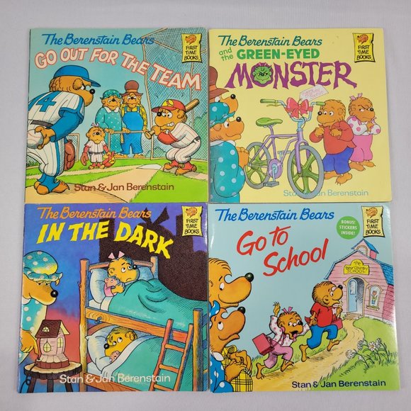 Stan & Jan Berenstain Bears Vintage 4 Softcover Children's Book Lot - Picture 1 of 1